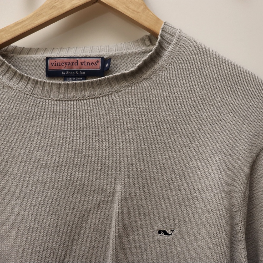 VINEYARD VINES Preppy 100% Cotton Crew Knit Sweater